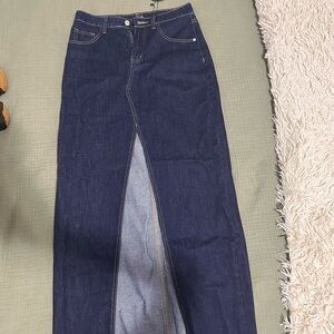 White Fox Boutique Blue maxi skirt brand new with tags.